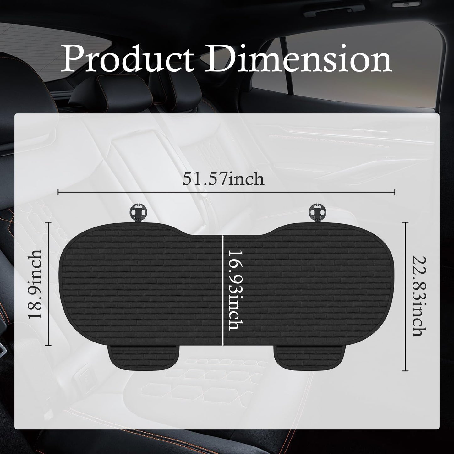 Breathable Non-Slip Car Rear Seat Cover