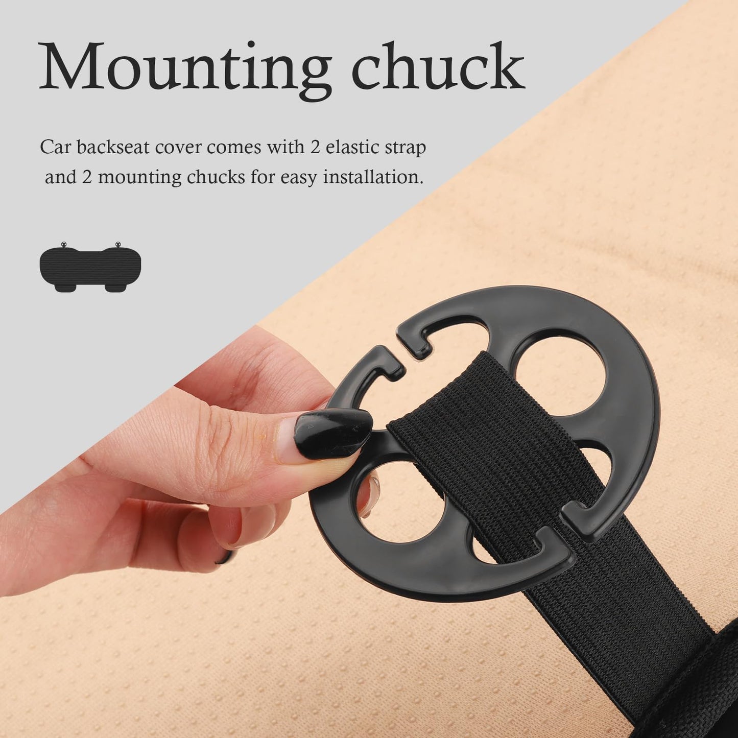 Breathable Non-Slip Car Rear Seat Cover